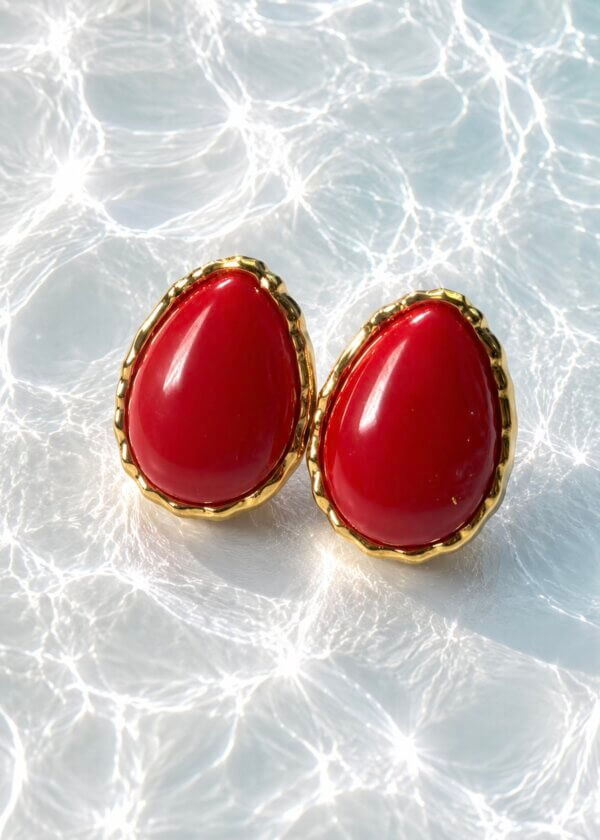 Серьги Red tide